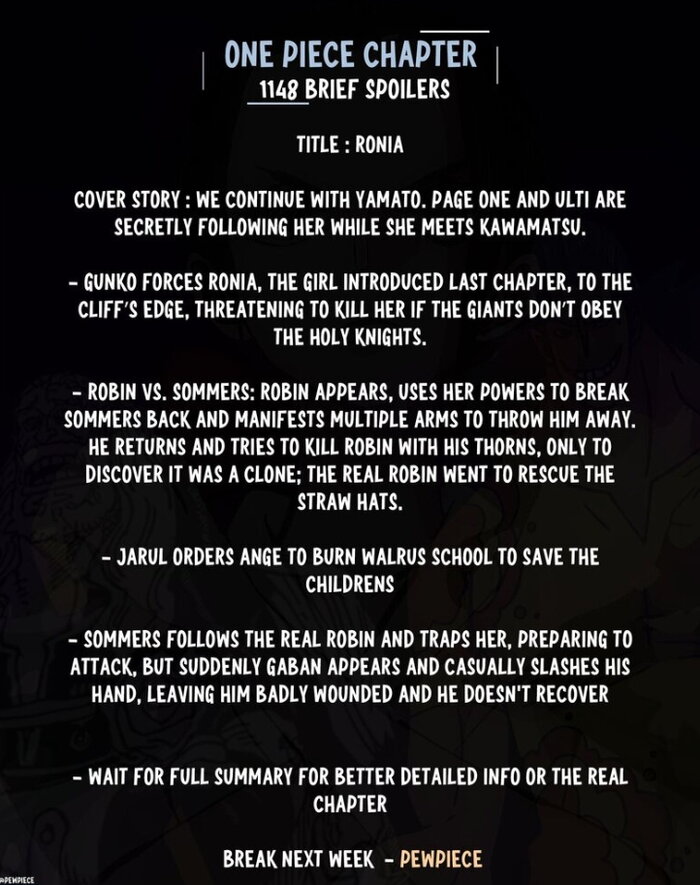 one piece 1148 spoiler